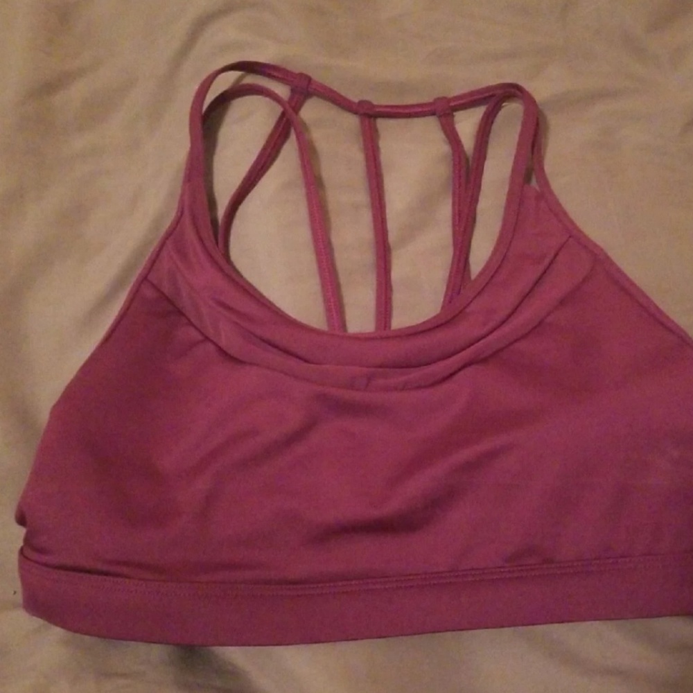Victoria's secret purple strappy sports bra
